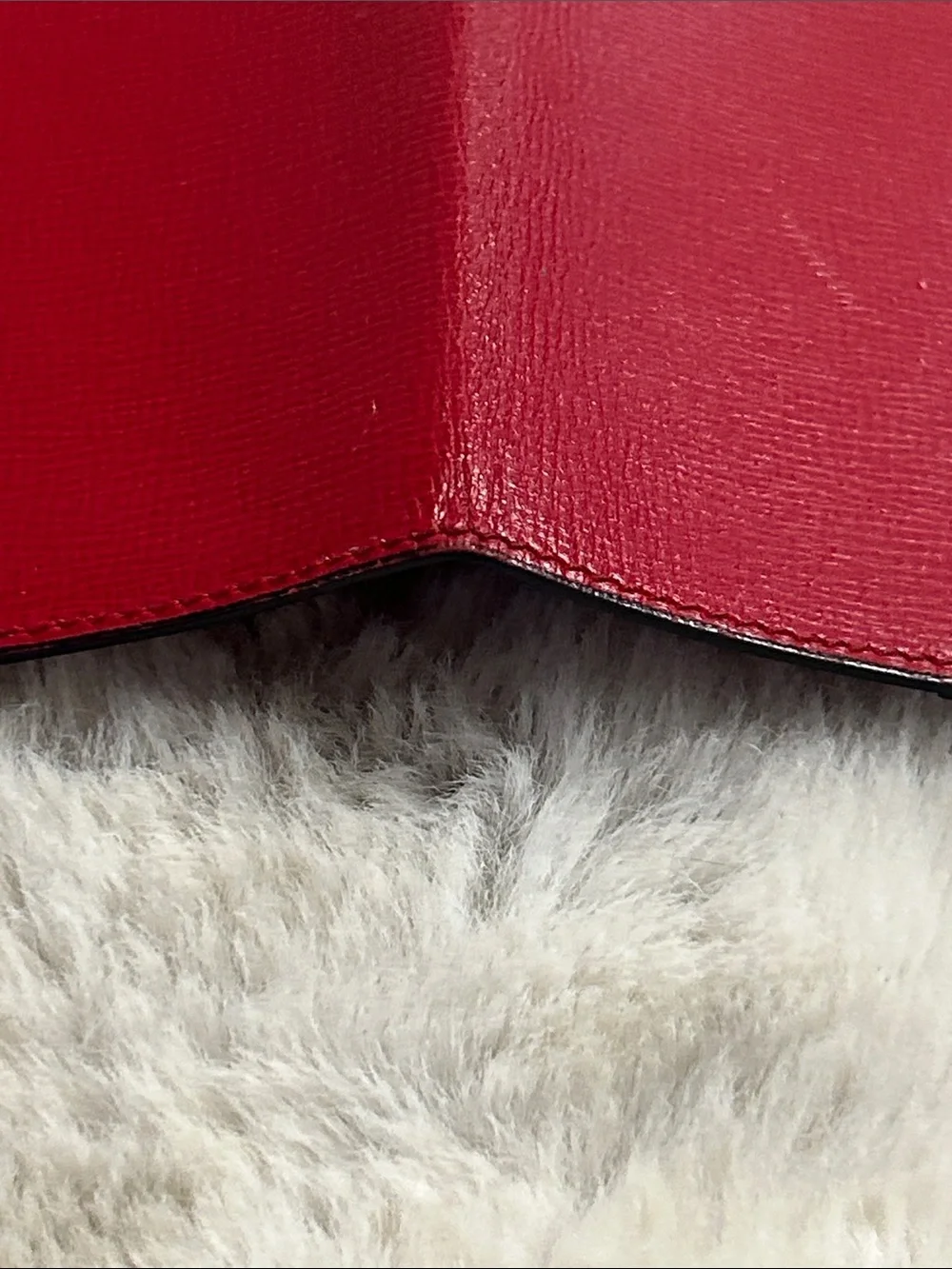 Valextra long red leather travel wallet Passport holder Retail $550